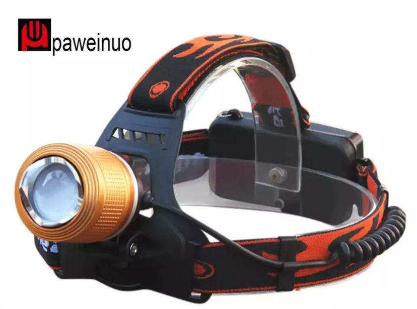 linterna frontal de minero